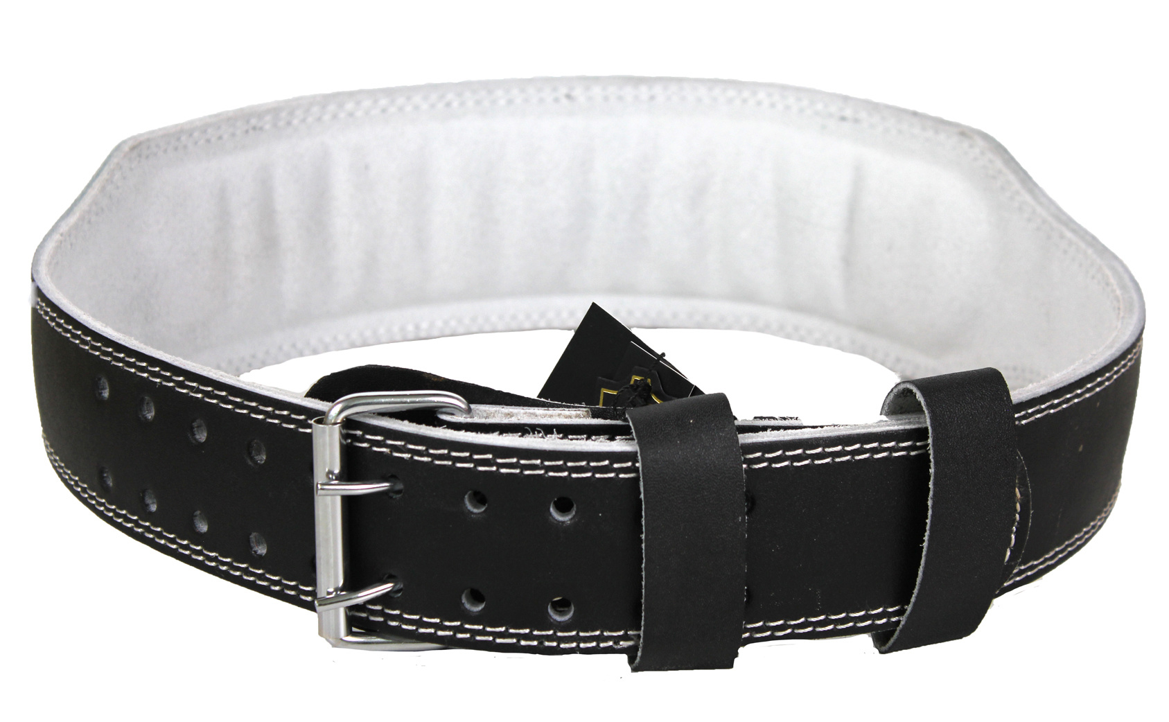 Fitness Belt Men/Women Black Leather