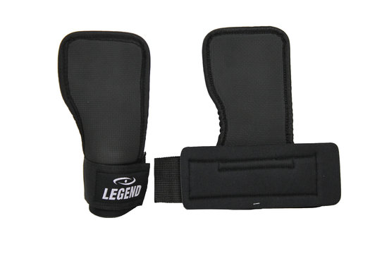 Fitness Handschoenen FlapGrip Heren/Dames Zwart Katoen