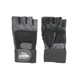 Fitness handschoenen leder Heren/Dames Zwart Leer Fitness handschoenen leder Heren/Dames Zwart Leer