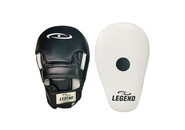 Hand Pads Super Pro Trappen en Stoten Wit/Zwart Leer