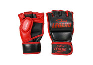 Bokszak / MMA Handschoenen Heren/Dames Zwart-Rood Leer