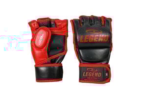 Punching Bag / MMA Gloves Men/Women Black-Red Leather