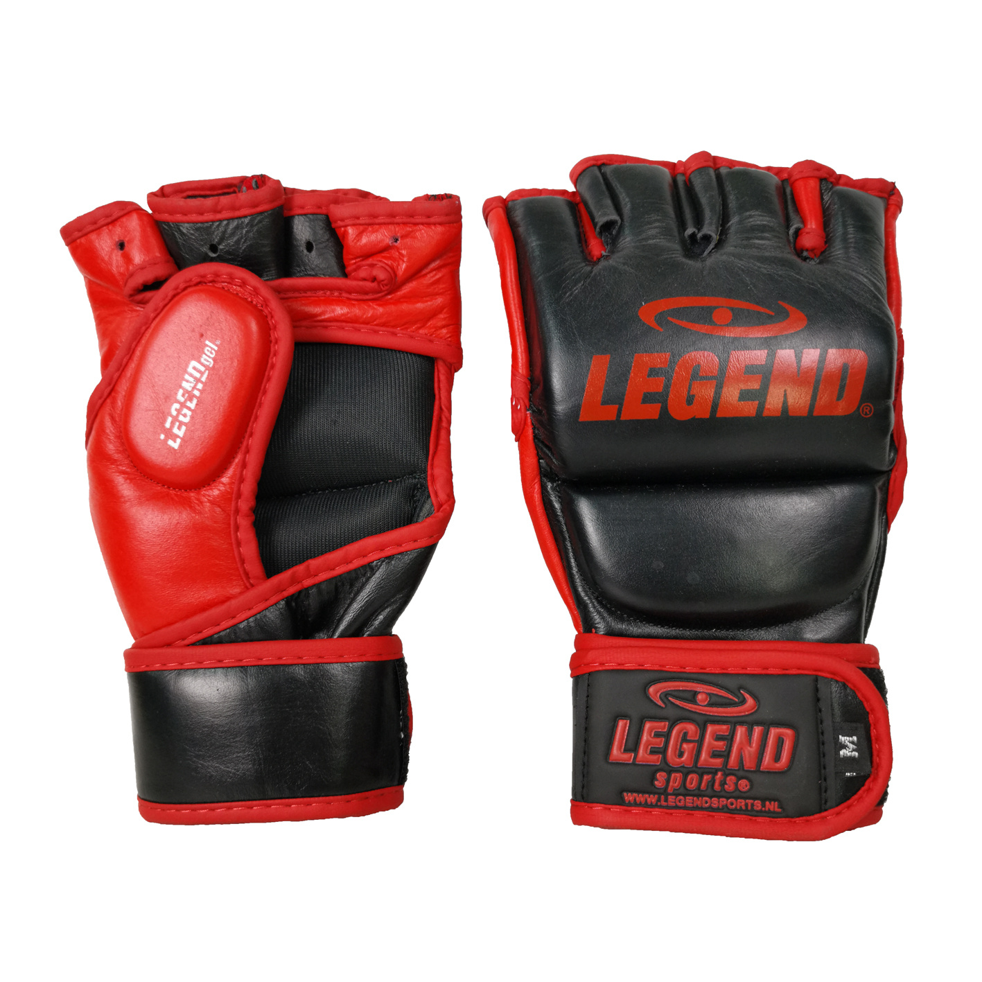 Punching Bag / MMA Gloves Men/Women Black-Red Leather