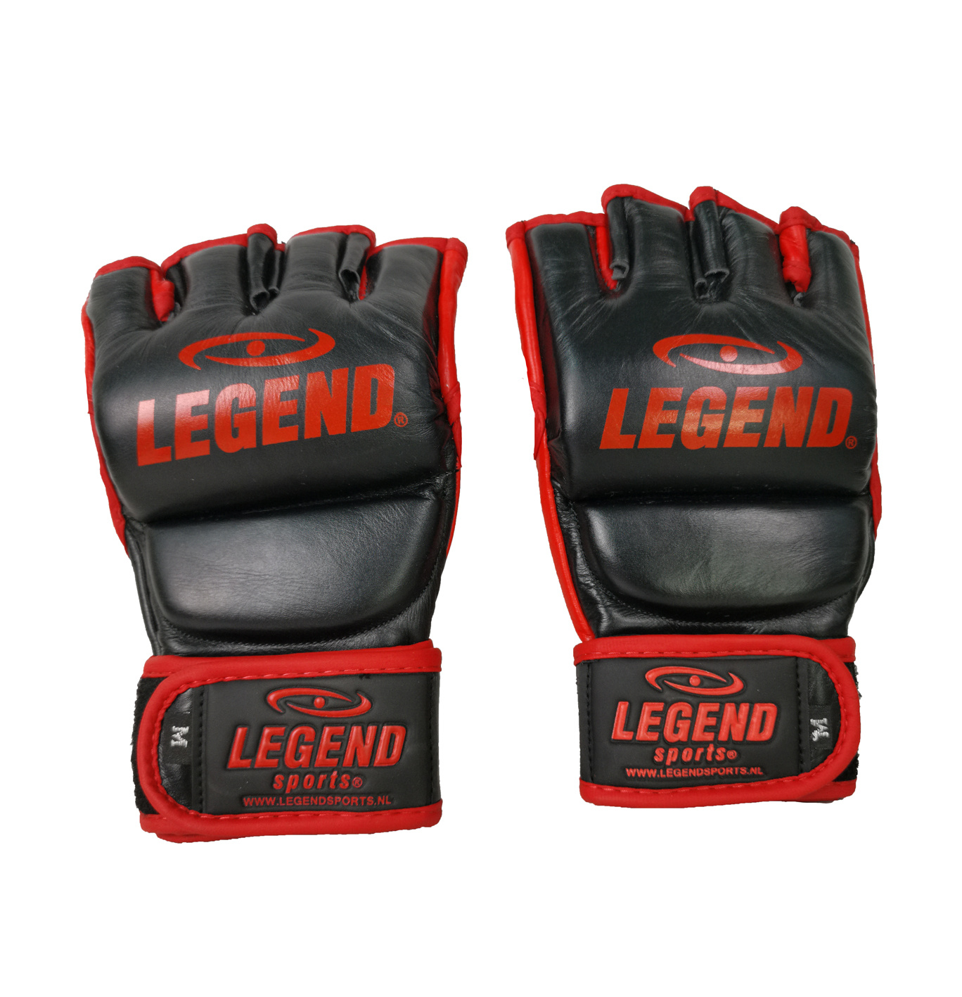 Punching Bag / MMA Gloves Men/Women Black-Red Leather