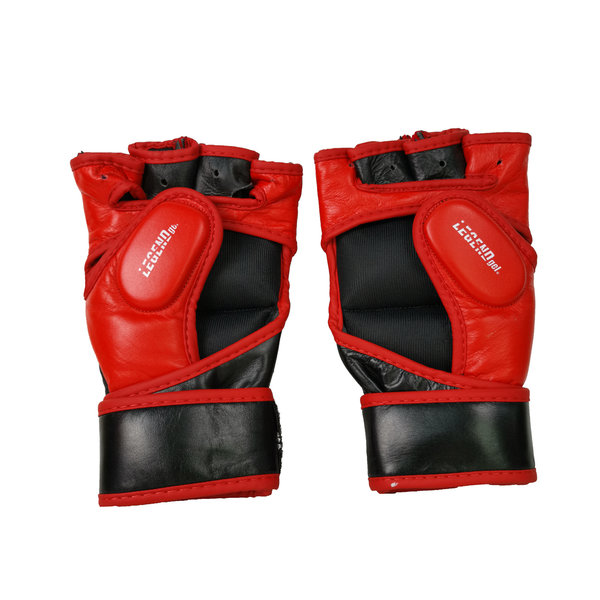 Bokszak / MMA Handschoenen Heren/Dames Zwart-Rood Leer Bokszak / MMA Handschoenen Heren/Dames Zwart-Rood Leer