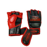 Punching Bag / MMA Gloves Men/Women Black-Red Leather