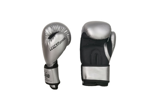 Kinder Bokshandschoenen 4-8 jaar Zilver 4oz/6oz PU