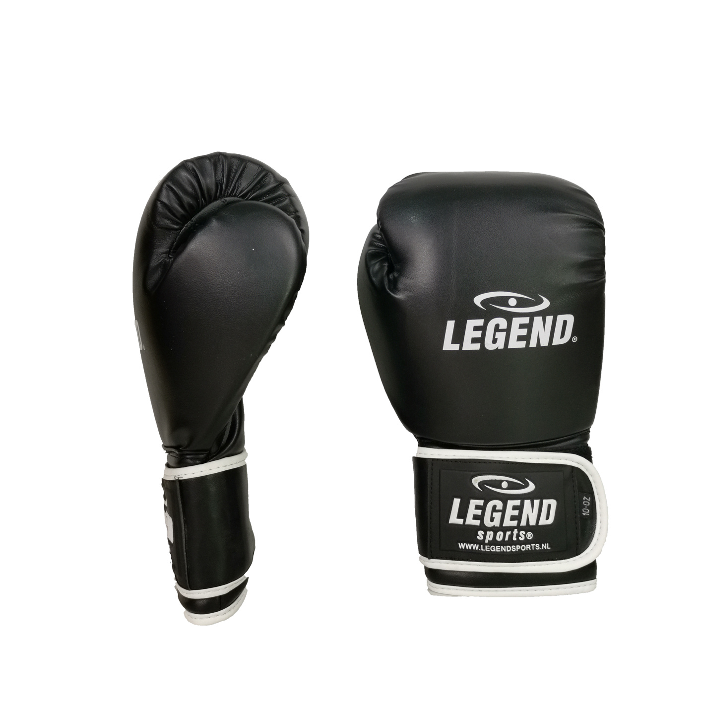 Powerfit & Protect Men's/Women's Boxing Gloves Black-White PU