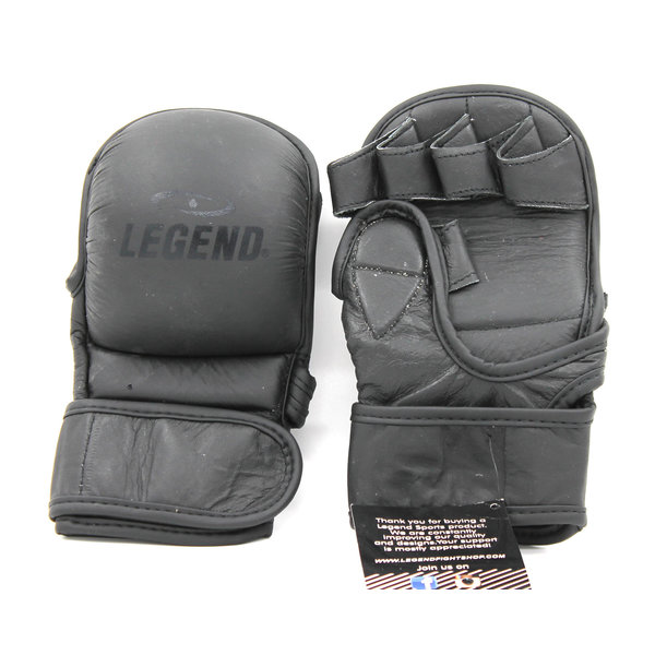 LegendPadding Punching Bag and MMA Gloves Men/Women Black Leather
