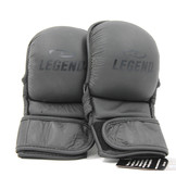 LegendPadding Punching Bag and MMA Gloves Men/Women Black Leather