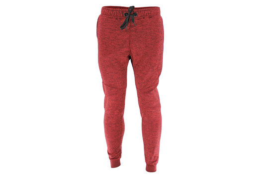 Joggingbroek Kids/Volwassenen Rood SlimFit Polyester
