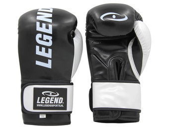 Bokshandschoenen Legend Impact Protect zwart/wit