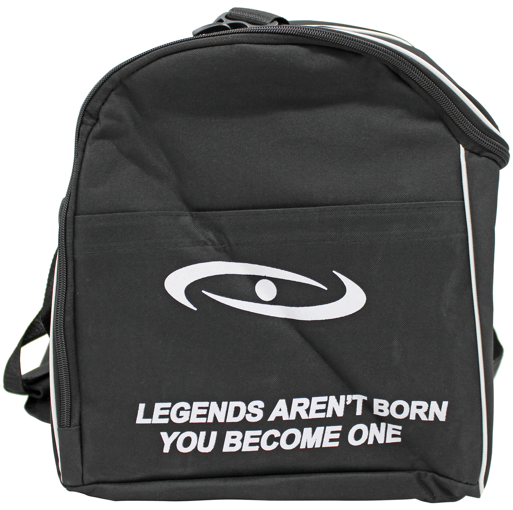 Sports bag with 3 zipper compartments Black