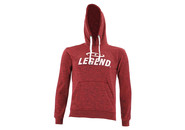 Hoodie dames/heren trendy Legend design Rood