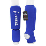 Shin Guards Legend Easy Kids/Adults Blue Elastic