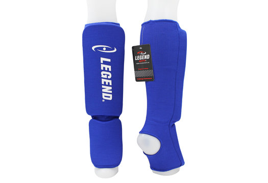 Scheenbeschermers Legend Easy Kids/Volwassenen Blauw Elastisch