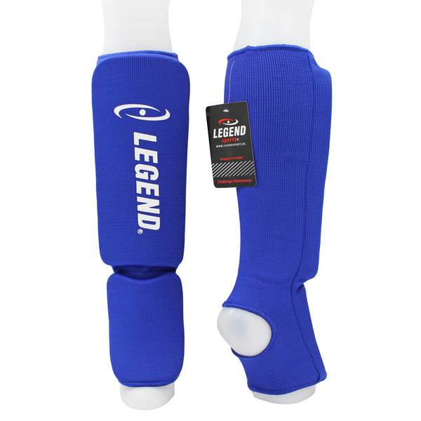 Scheenbeschermers Legend Easy Kids/Volwassenen Blauw Elastisch Scheenbeschermers Legend Easy Kids/Volwassenen Blauw Elastisch