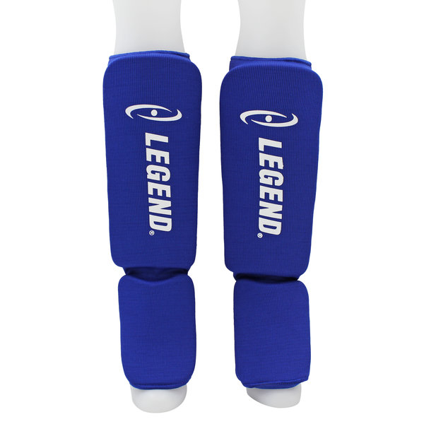 Shin Guards Legend Easy Kids/Adults Blue Elastic