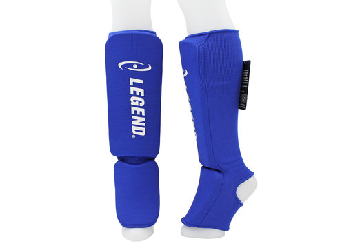 Scheenbeschermers Legend Easy Kids/Volwassenen Blauw Elastisch