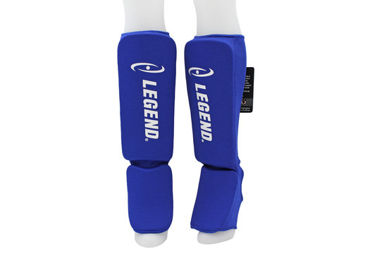 Scheenbeschermers Legend Easy Kids/Volwassenen Blauw Elastisch