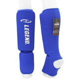 Shin Guards Legend Easy Kids/Adults Blue Elastic