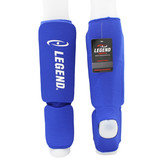 Shin Guards Legend Easy Kids/Adults Blue Elastic