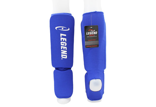 Scheenbeschermers Legend Easy Kids/Volwassenen Blauw Elastisch