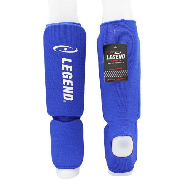 Scheenbeschermers Legend Easy Kids/Volwassenen Blauw Elastisch Scheenbeschermers Legend Easy Kids/Volwassenen Blauw Elastisch