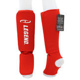 Scheenbeschermers Legend Easy Kids/Volwassenen Rood Elastisch Scheenbeschermers Legend Easy Kids/Volwassenen Rood Elastisch