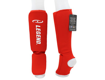 Scheenbeschermers Legend Easy Kids/Volwassenen Rood Elastisch