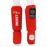 Scheenbeschermers Legend Easy Kids/Volwassenen Rood Elastisch Scheenbeschermers Legend Easy Kids/Volwassenen Rood Elastisch