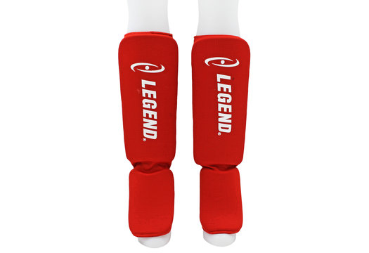 Scheenbeschermers Legend Easy Kids/Volwassenen Rood Elastisch