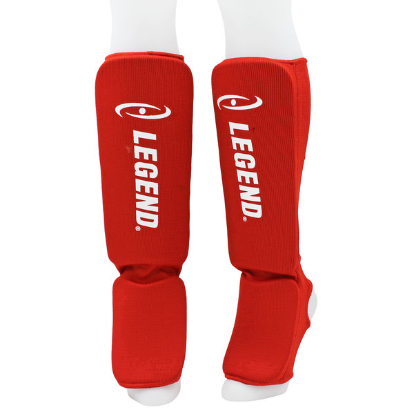 Scheenbeschermers Legend Easy Kids/Volwassenen Rood Elastisch Scheenbeschermers Legend Easy Kids/Volwassenen Rood Elastisch