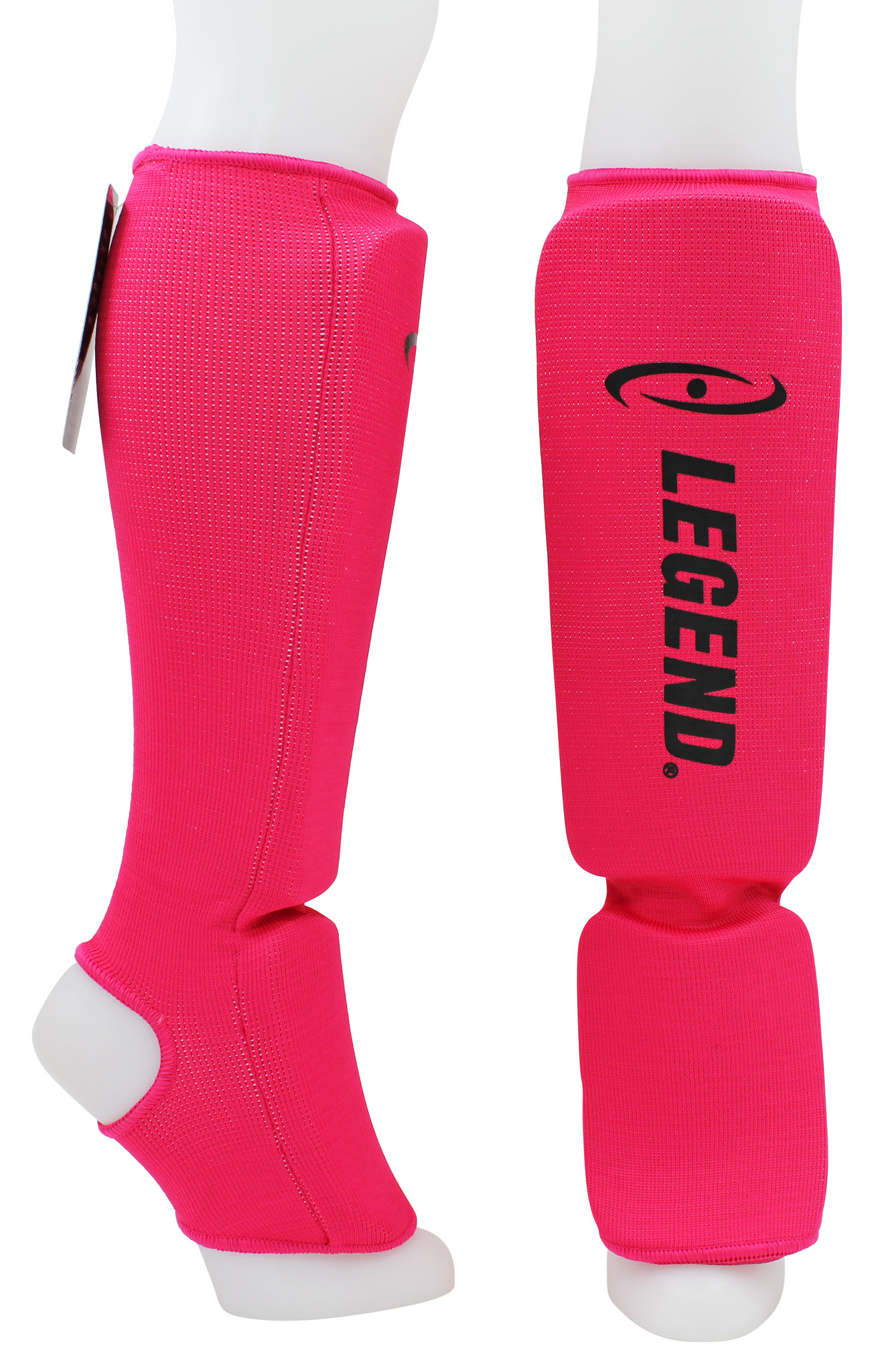 Shin Guards Legend Easy Girls/Ladies Pink Elastic