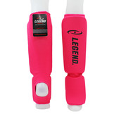 Shin Guards Legend Easy Girls/Ladies Pink Elastic