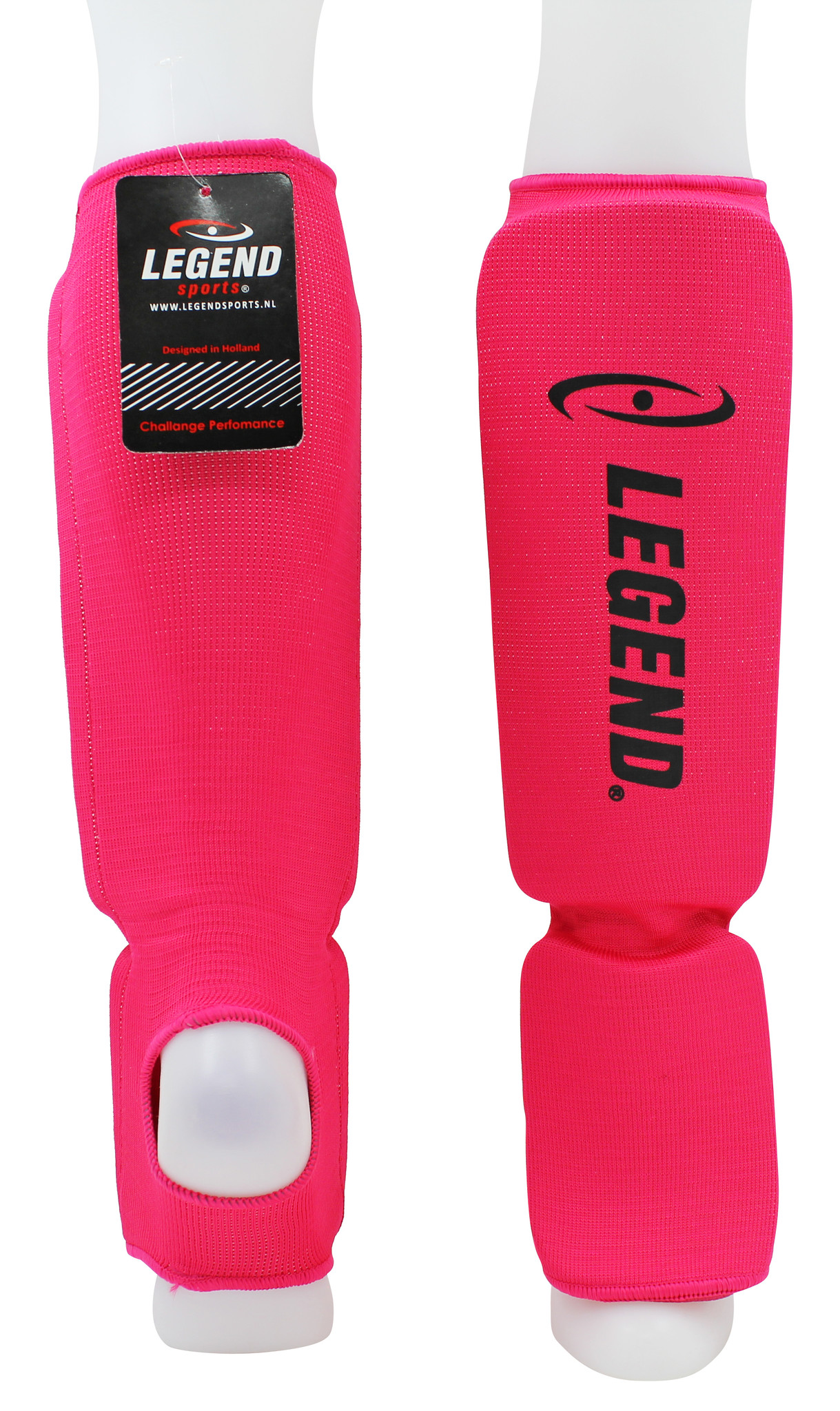 Shin Guards Legend Easy Girls/Ladies Pink Elastic