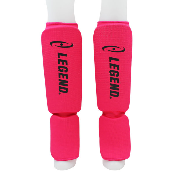 Shin Guards Legend Easy Girls/Ladies Pink Elastic