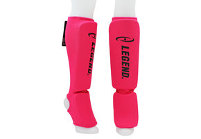 Shin Guards Legend Easy Girls/Ladies Pink Elastic