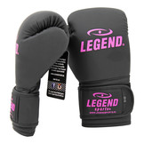 LegendClima Boxing Gloves Ladies Matte Black-Pink PU