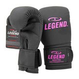 LegendClima Boxing Gloves Ladies Matte Black-Pink PU