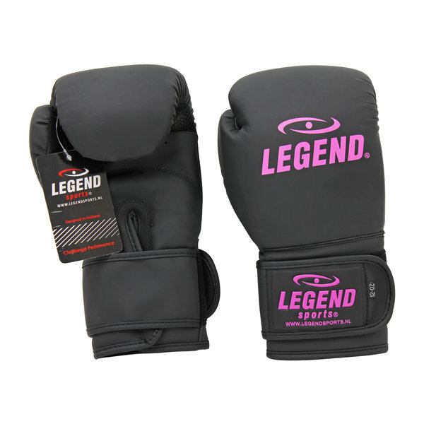 LegendClima Boxing Gloves Ladies Matte Black-Pink PU