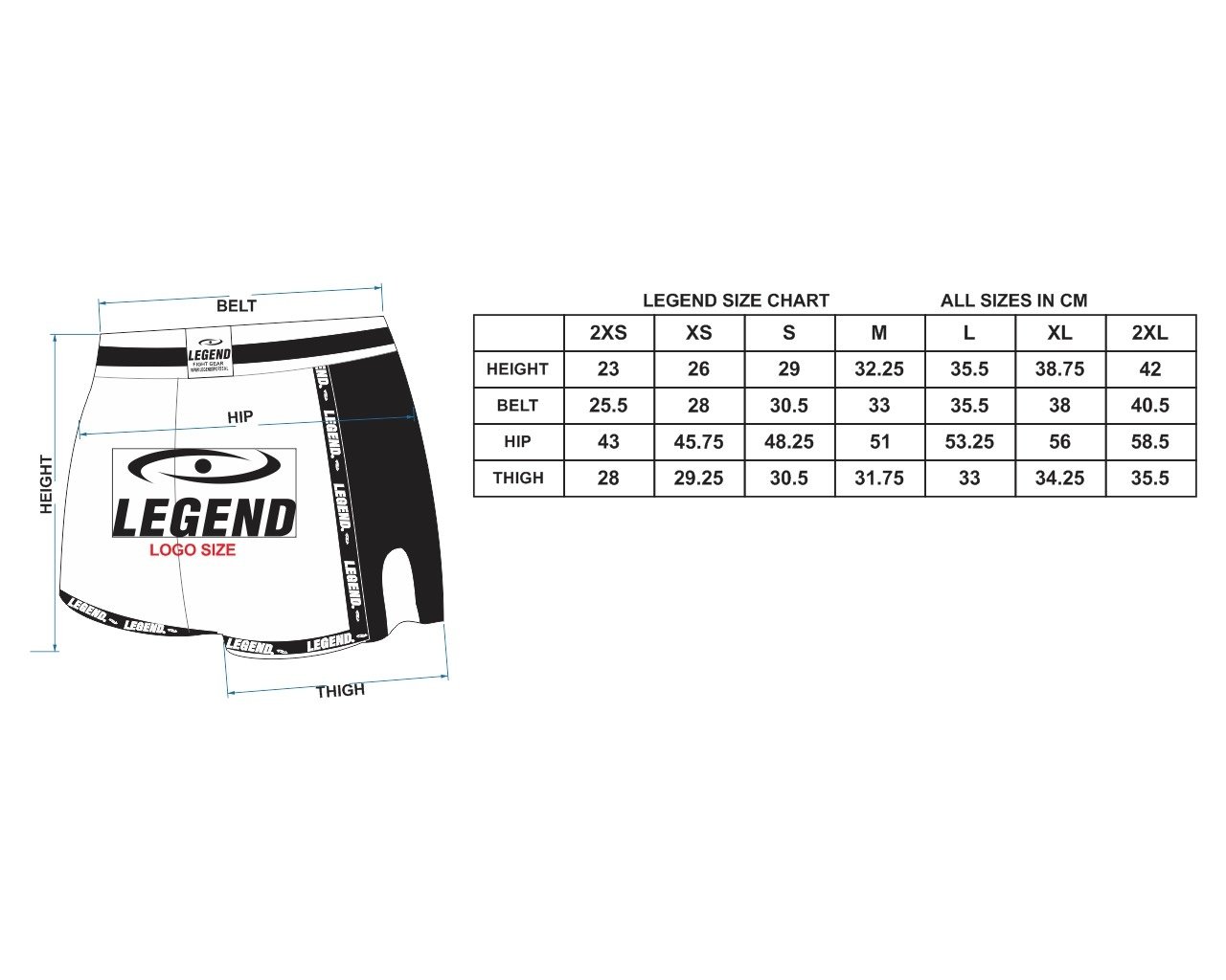 Kickboxing Shorts Kids/Adults Black/White Satin