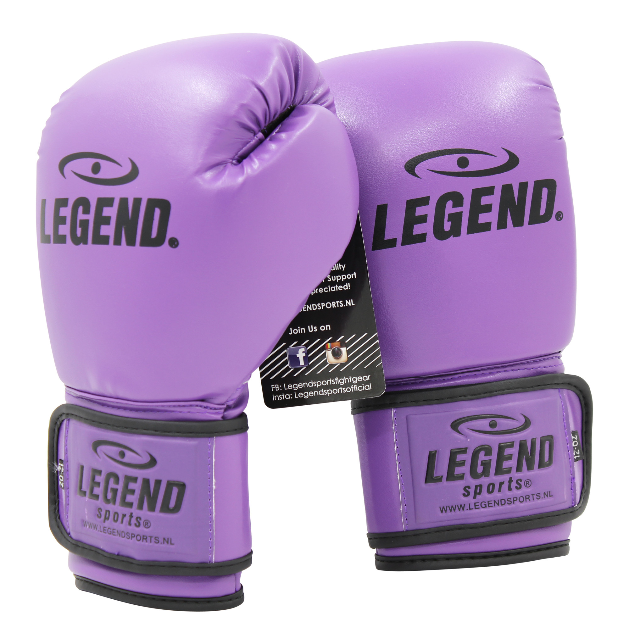 Powerfit & Protect Boxing Gloves Men/Women Purple PU