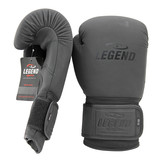 Boxing Gloves Legend Power Men/Women Matte Black Leather