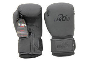 Boxing Gloves Legend Power Men/Women Matte Black Leather