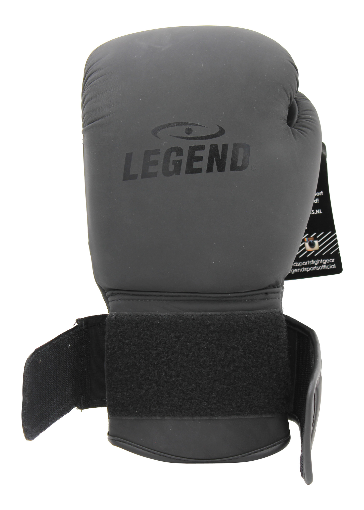 Boxing Gloves Legend Power Men/Women Matte Black Leather