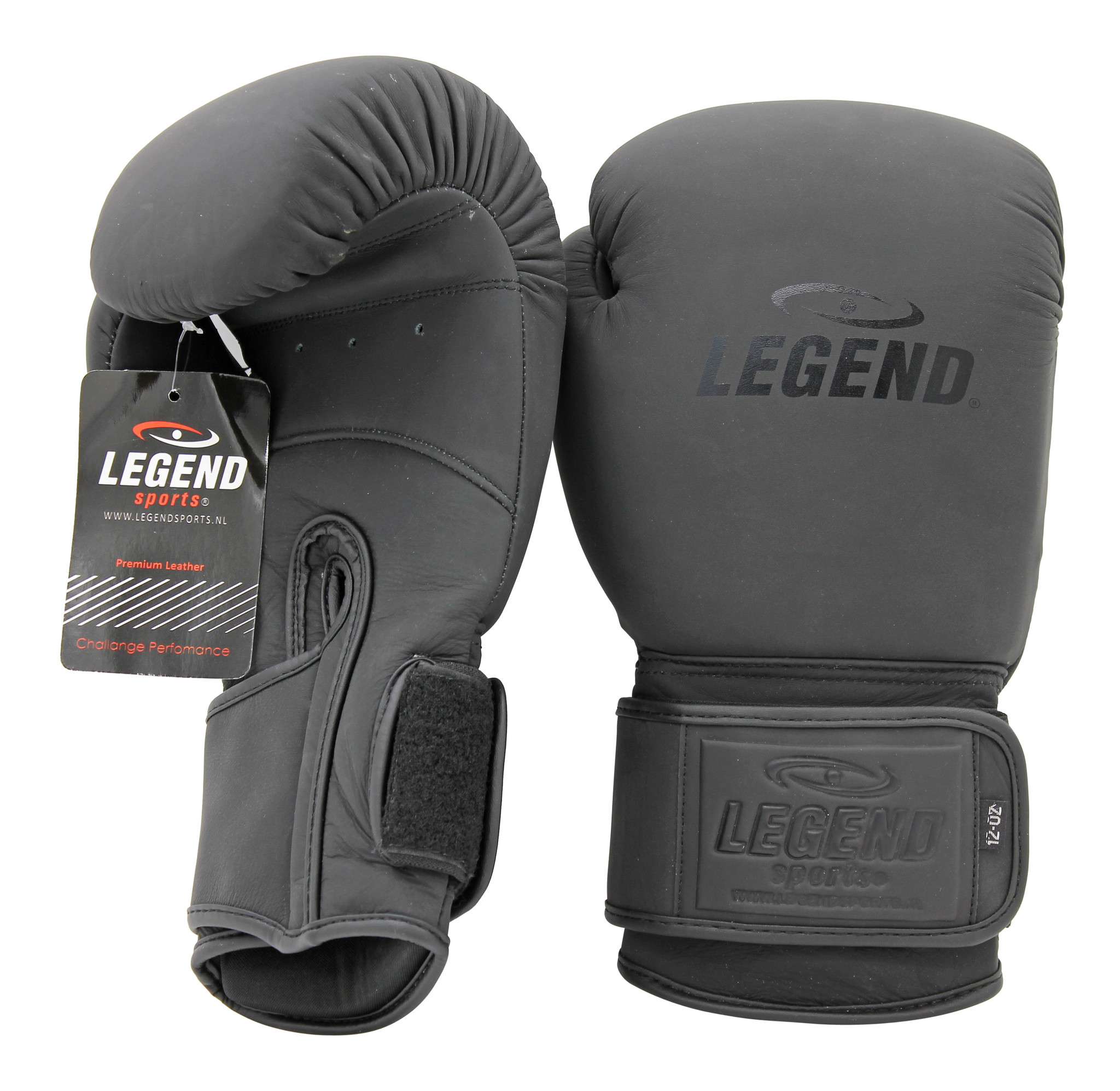 Boxing Gloves Legend Power Men/Women Matte Black Leather