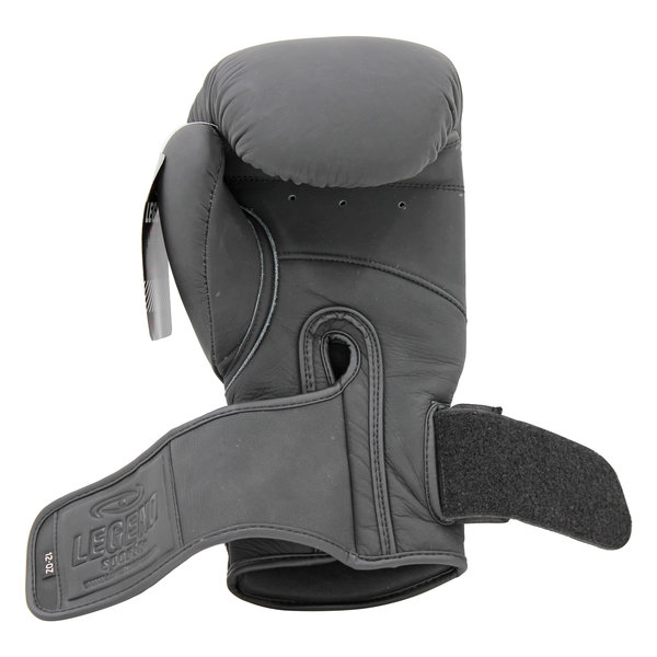 Bokshandschoenen Legend STEALTH Elite Heren/Dames Mat Zwart Leer