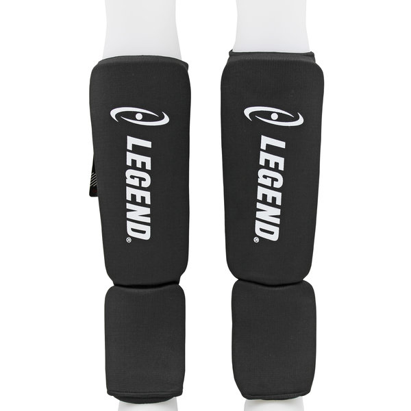 Shin Guards Legend Easy Kids/Adults Black Elastic