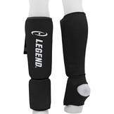 Shin Guards Legend Easy Kids/Adults Black Elastic